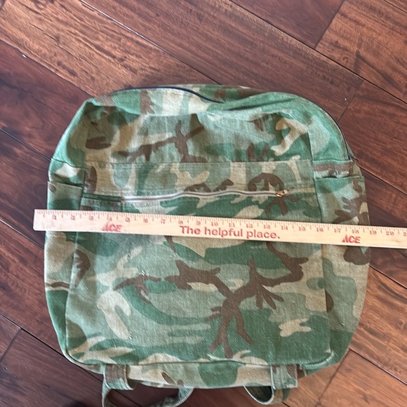 Camouflage canvas backpack - Picture 6 of 7